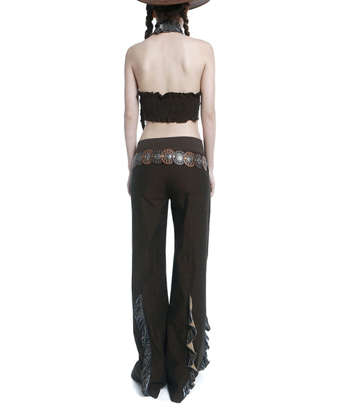 Rivet Disc Pin Buckle Belt